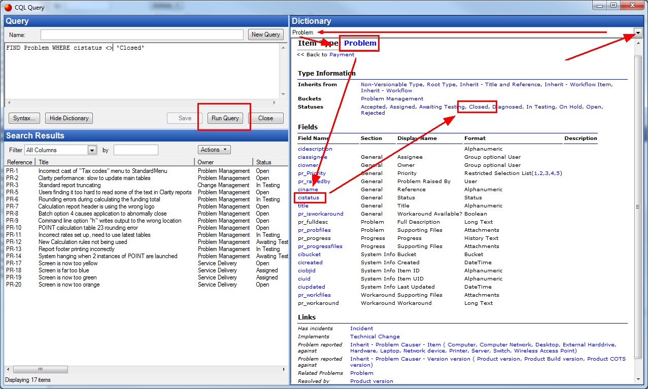 CQL Example