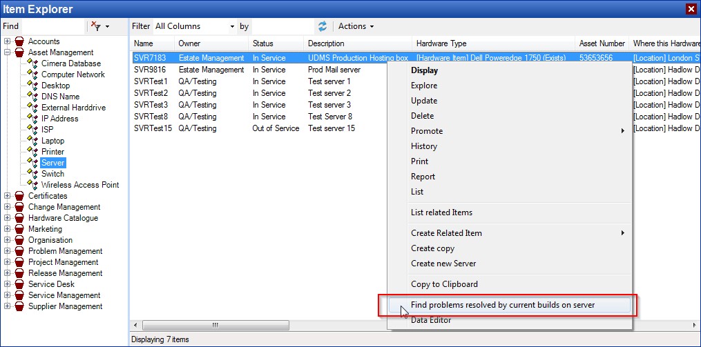 Symbolics - Query right-click