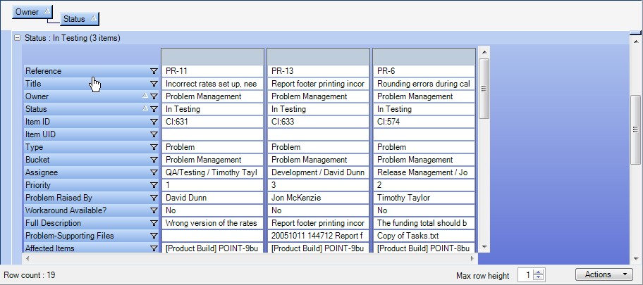 Grid card view