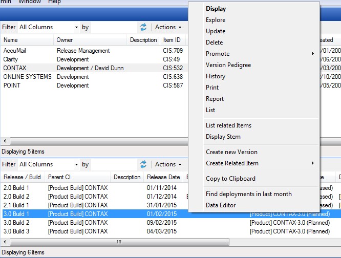 Selecting Version Pedigree